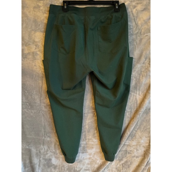 Mandala Women Scrub Pants Cargo Jogger Green Elastic Waist Drawstring Size large - Picture 8 of 8